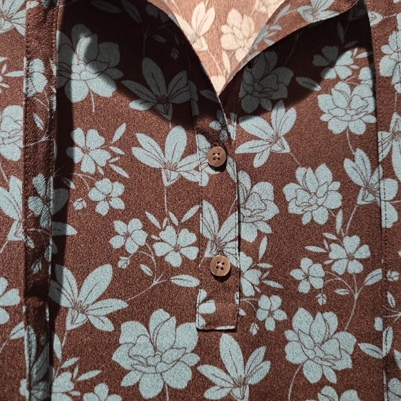 Draper James shift dress Women's size Large black and green floral - Picture 4 of 13